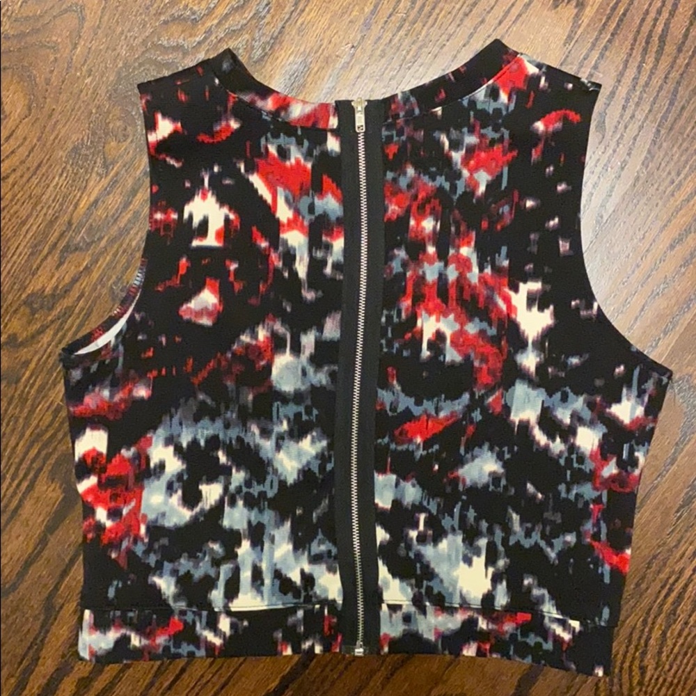 RED Saks fifth avenue crop top tank - Picture 2 of 3